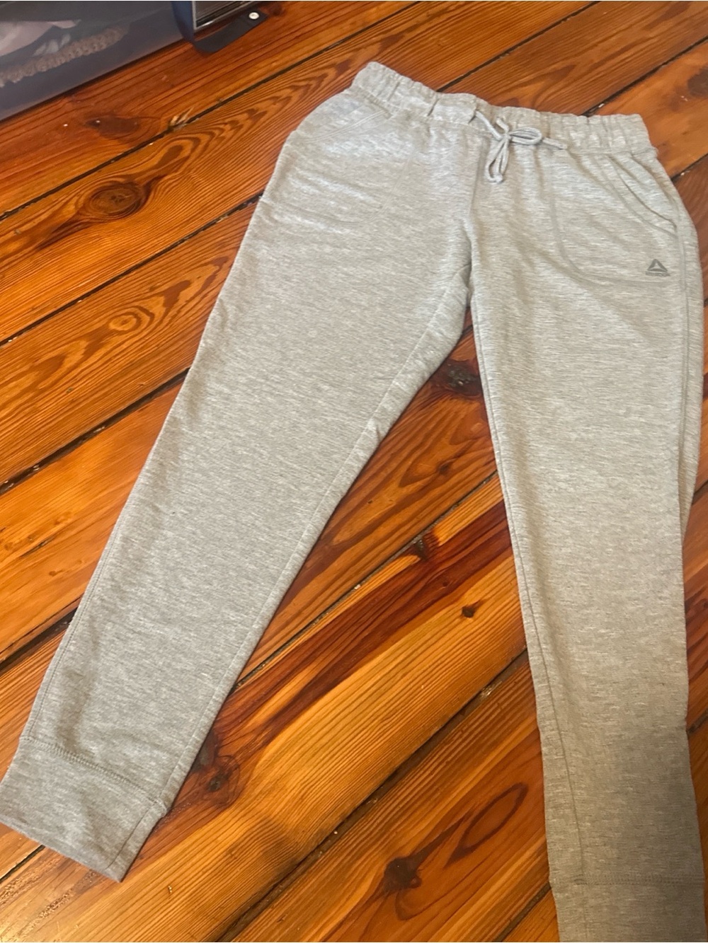 Reebok Gray Elastic Waist Jogger Pants